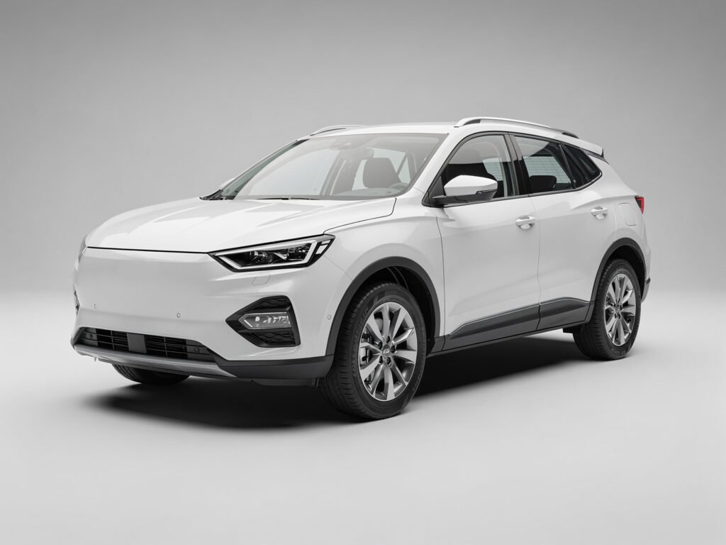 White SUV (illustrative)