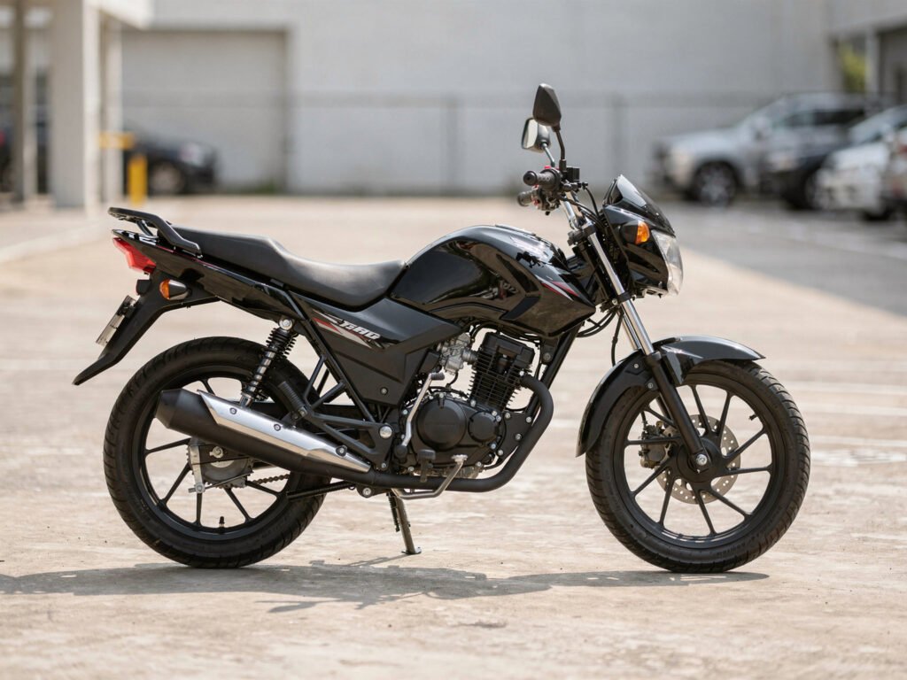 Pre-owned commuter motorcycle (illustrative)